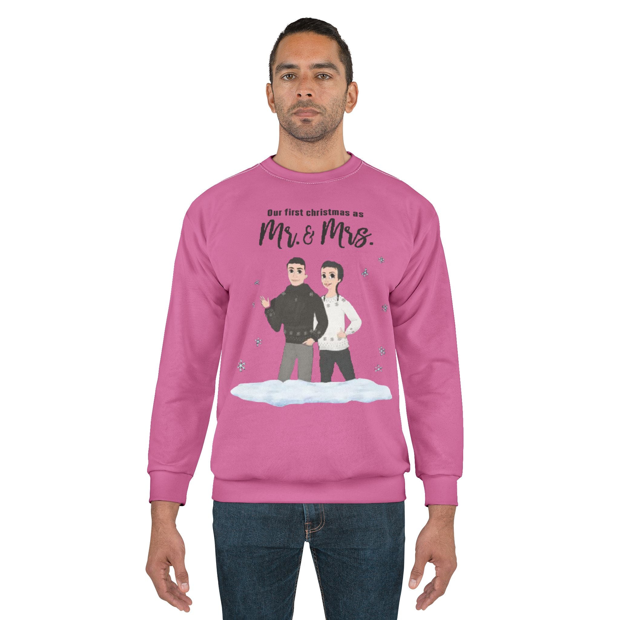 Our first Christmas as Mr. & Mrs. | Unisex Crew Sweatshirt